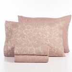 Σετ Σεντόνια Issual Pink Flannel Υπέρδιπλα 240x260 Nef-Nef Homeware