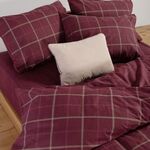 Σετ Σεντόνια Naiberg Bordo Μονά 160x260 Nef-Nef Homeware