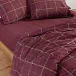 Σετ Σεντόνια Naiberg Bordo Μονά 160x260 Nef-Nef Homeware