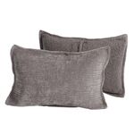 Σετ 2 τμχ. Μαξιλαροθήκες Elements-Brave Grey 52x72 Nef-Nef Homeware