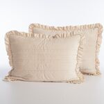 Σετ 2 τμχ. Μαξιλαροθήκες Sirion Ecru 52x72 Nef-Nef Homeware