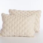 Σετ 2 τμχ. Μαξιλαροθήκες Priver Ecru 52x72 Nef-Nef Homeware