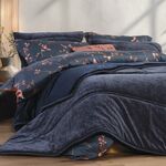 Κουβερτοπάπλωμα Vania Blue/Black Υπέρδιπλο 240x220 Nef-Nef Homeware