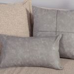 Διακοσμητικό Μαξιλάρι Lethal Grey 30x50 με Υφή Δέρματος Nef-Nef Homeware