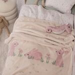 Βρεφική Κουβέρτα Country Bunny Αγκαλιάς 75x100 Nef-Nef Homeware