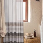 Κουρτίνα Μπάνιου Depreo Beige 180x180 Nef-Nef Homeware