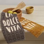 Ποτηρόπανο Βελουτέ La Dolce Vita Grey 40x60 Nef-Nef Homeware