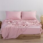 Σεντόνι Basic 1011-Pink 1.40x2.00+30 Διπλό με λάστιχο Nef-Nef Homeware