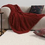 Ριχτάρι Germain Bordo Μονοθέσιο 130x180 Nef-Nef Homeware