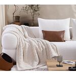 Ριχτάρι Germain Ecru Μονοθέσιο 130x180 Nef-Nef Homeware