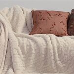 Ριχτάρι Germain Ecru Μονοθέσιο 130x180 Nef-Nef Homeware