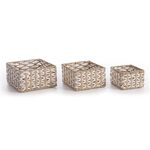 Καλάθι  από πλεγμένο χαρτί Vinci 20x20x11 Nef-Nef Homeware