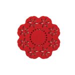 Σετ 4τμχ. Σουβερ Snow Felt Red D: 10cm Nef-Nef Homeware