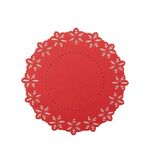 Σετ 2τμχ Σουπλά Snow Felt Red D: 38cm Nef-Nef Homeware