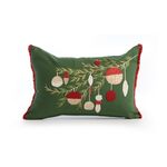 Διακοσμητικό Μαξιλάρι Noel Verde Green/Red 30x45 Nef-Nef Homeware