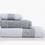 Σετ 3τμχ.Πετσέτες Jetrix White/Grey Nef-Nef Homeware