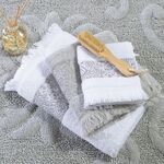 Σετ 3τμχ.Πετσέτες Jetrix White/Grey Nef-Nef Homeware