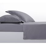 Σεντόνι Βαμβακοσατέν Elements 24 Graffite 180x200+35 King Size με Λάστιχο Nef-Nef Homeware