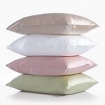 Μεταξωτή Μαξιλαροθήκη Diamond Ivory 50x70 Nef-Nef Homeware