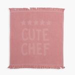 Ποτηρόπανο Cute Chef Pink 50x50 Nef-Nef Homeware