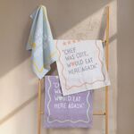 Ποτηρόπανο Βελουτέ Chef Was Cute Cyan 40x60 Nef-Nef Homeware