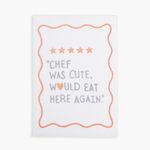 Ποτηρόπανο Βελουτέ Chef Was Cute Ecru 40x60 Nef-Nef Homeware