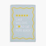 Ποτηρόπανο Βελουτέ Chef Was Cute Cyan 40x60 Nef-Nef Homeware