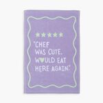 Ποτηρόπανο Βελουτέ Chef Was Cute Mauve 40x60 Nef-Nef Homeware