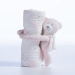 Κουβέρτα με Αρκουδάκι Teddy Pink 75x100 Nef-Nef Homeware