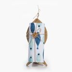 Ξύλινο Ψάρι με Ποτηρόπανο SARDINES BLUE 40x70 Nef-Nef Homeware