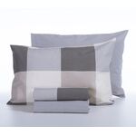 Σετ Σεντόνια Casual Check Grey 240x270Υπέρδιπλα+(160x200+35)κατωσέντονο με λάστιχο  Nef-Nef Homeware