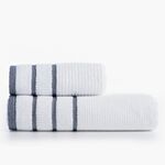 Σετ 2τμχ.Πετσέτες Stern White προσώπου 50x90 + σώματος 70x140 Nef-Nef Homeware