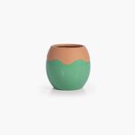 Διακοσμητικό Κεραμικό Βάζο Domain Green 14x14x13 Nef-Nef Homeware
