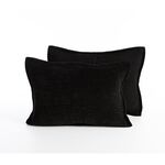 Σετ 2 τμχ. Μαξιλαροθήκες Elements-Brave Black 52x72 Nef-Nef Homeware