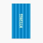 Πετσέτα Θαλάσσης Mykonos  Blue 80x160 Nef-Nef Homeware