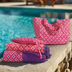 Τσαντάκι Θαλάσσης Sparkle Coral 33x23 Nef-Nef Homeware