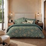 Σετ Σεντόνια Βαμβακοσατέν Elinda Green Υπέρδιπλα 240x270+(160x200+35)κατωσέντονο Nef Nef Homeware