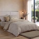 Σετ Παπλωματοθήκη Βαμβακοσατέν Elinda Ecru 240x230 Υπέρδιπλη Nef Nef Homeware