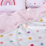 Κουβέρτα Βρεφική Κούνιας Baby Dots Pink 100x140 Nef Nef Homeware