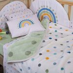 Κουβέρτα Βρεφική Κούνιας Baby Dots Green 100x140 Nef Nef Homeware