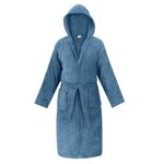 Μπουρνούζι Κουκούλα Olia Denim Blue  Madi Homeware