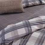 Σετ Παπλωματοθήκη Charlie Grey 240x230 Υπέρδιπλη Nef-Nef Homeware