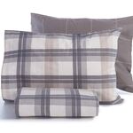 Σετ Παπλωματοθήκη Charlie Grey 240x230 Υπέρδιπλη Nef-Nef Homeware