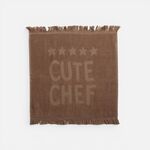 Ποτηρόπανο Cute Chef Brown 50x50 Nef Nef Homeware