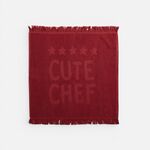 Ποτηρόπανο Cute Chef Bordo 50x50 Nef Nef Homeware