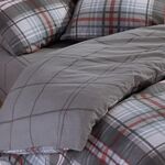 Σετ Παπλωματοθήκη Resten Grey 160x230 Μονή Φανέλα Nef Nef Homeware
