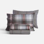 Σετ Σεντόνια Resten Grey 160x260 Μονά Φανέλα Nef Nef Homeware