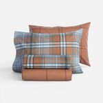 Σετ Σεντόνια Resten Camel 160x260 Μονά Φανέλα Nef Nef Homeware