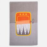 Ποτηρόπανο Βελουτέ Sardines Grey 40x60 Nef Nef Homeware
