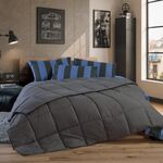 Πάπλωμα Chroma Night Grey 160x220 Mονό Nef Nef Homeware